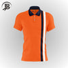 JB POLO stripe Shirt Men (Orange)