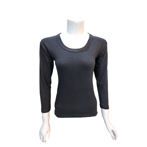 Thermal Round neck Women Black