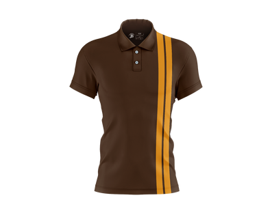 JB POLO stripe Shirt Men (Brown)