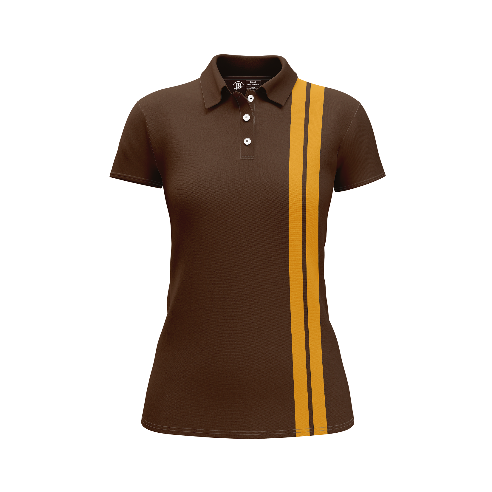 JB POLO stripe Shirt Women (Brown)