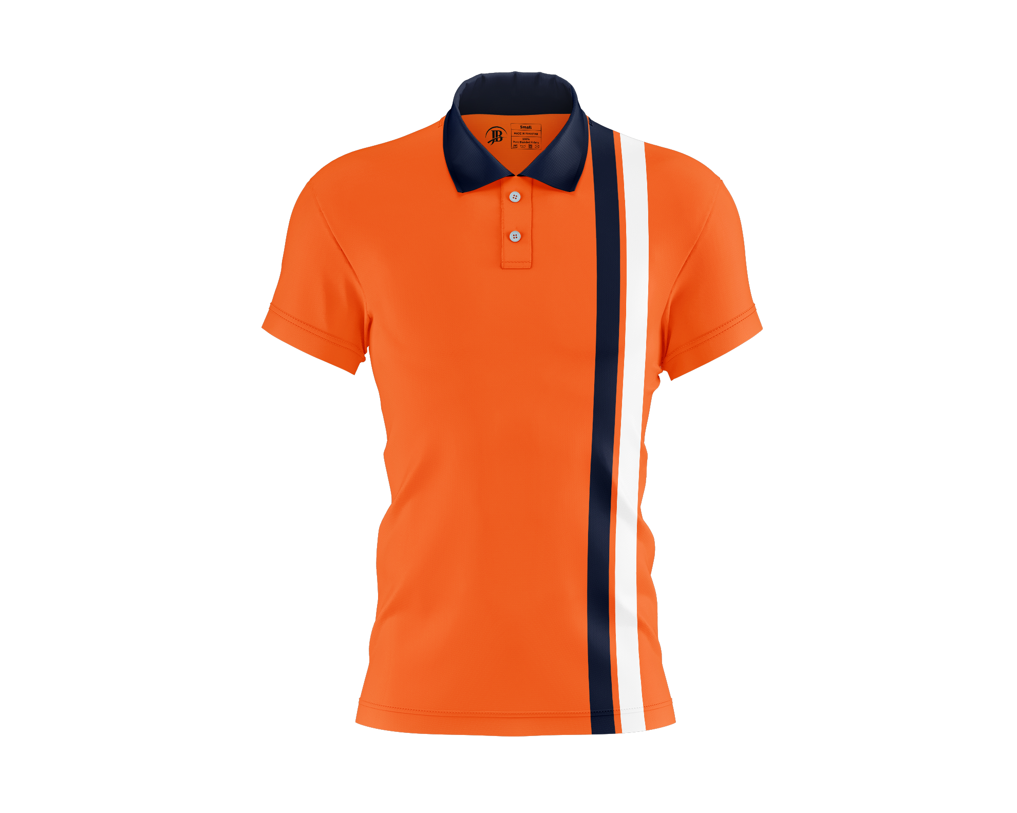 JB POLO stripe Shirt Men (Orange)