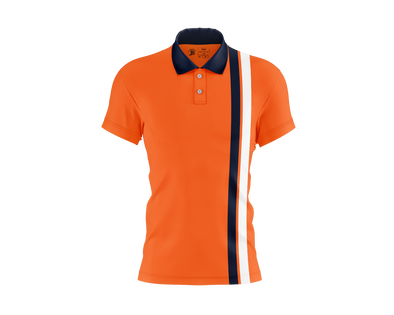 JB POLO stripe Shirt Men (Orange)