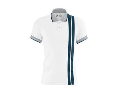 JB POLO stripe Shirt Men (White)