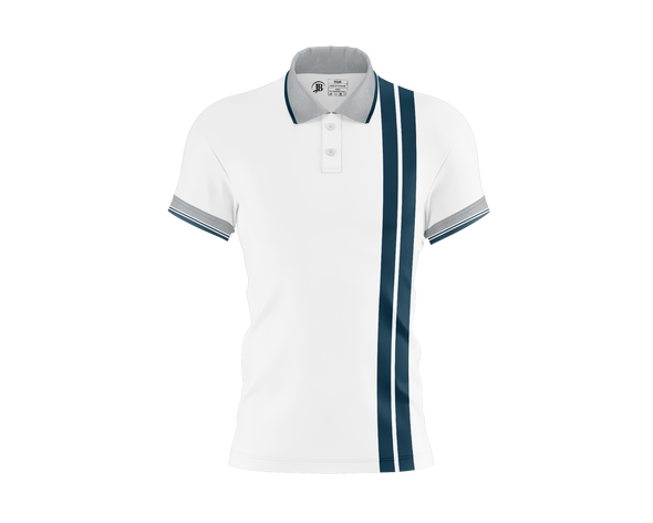 JB POLO stripe Shirt Men (White)