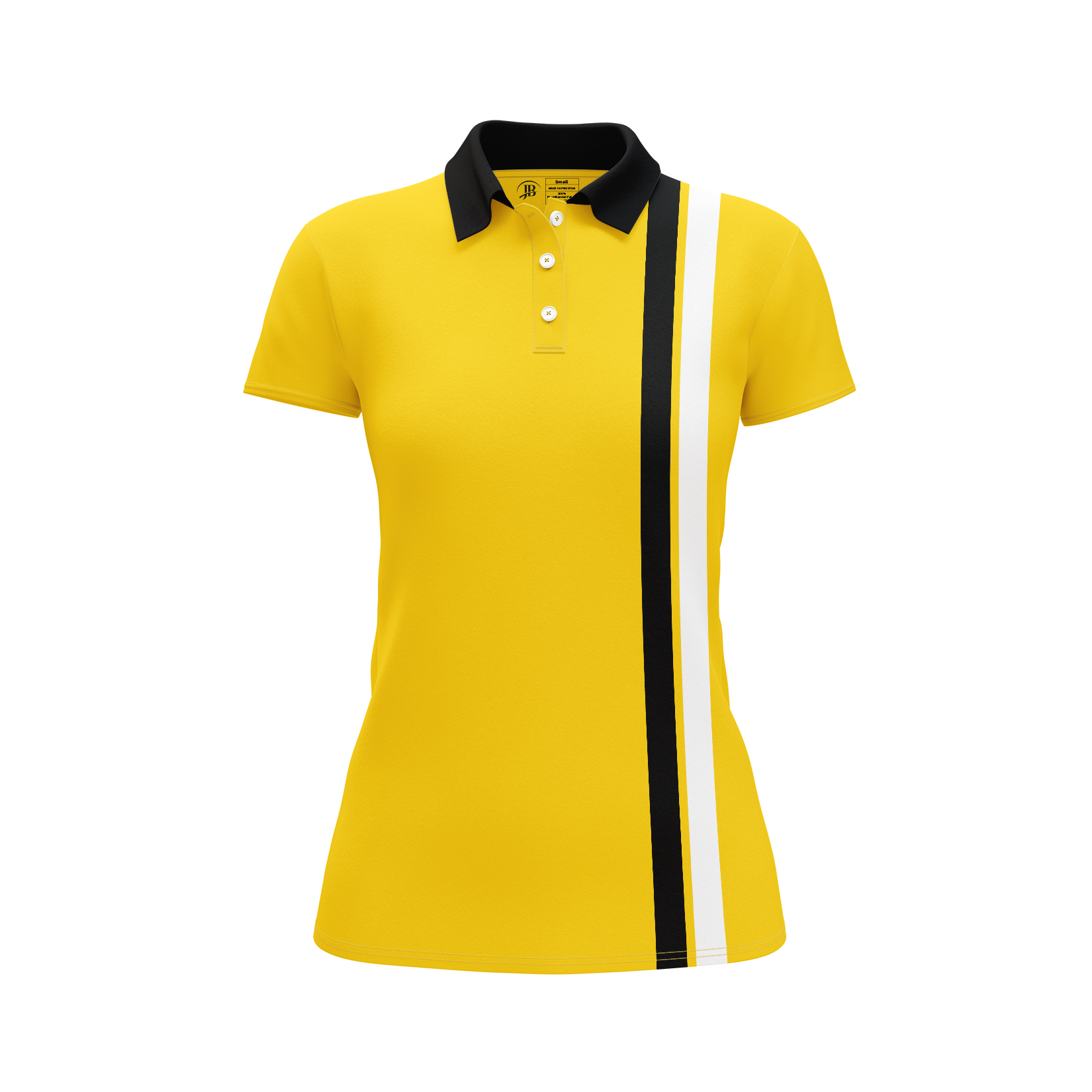 JB POLO stripe Shirt Women (Yellow)