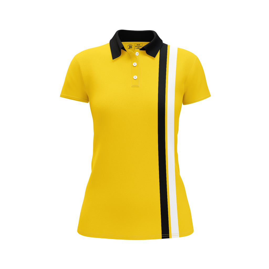 JB POLO stripe Shirt Women (Yellow)