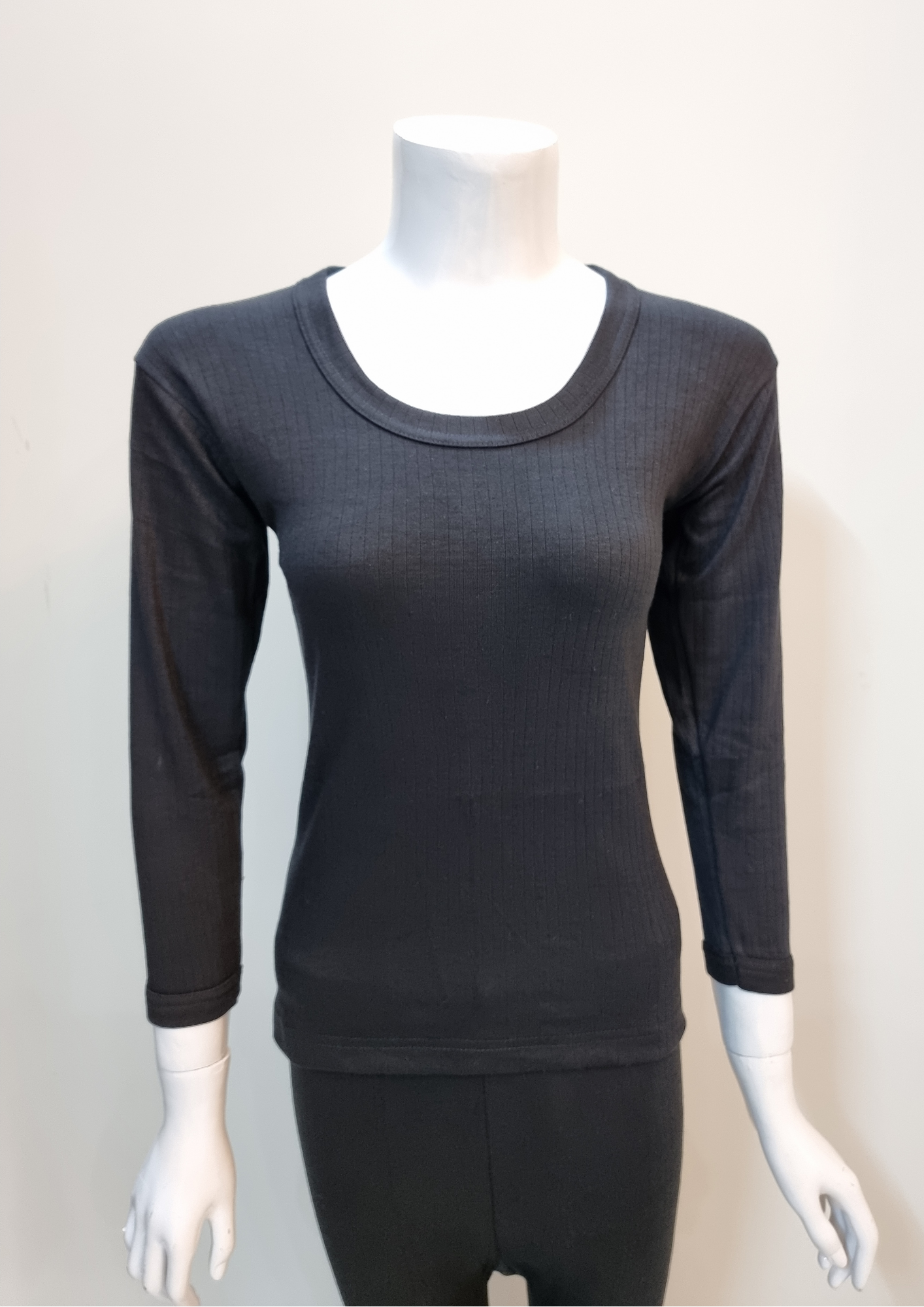 Thermal Round neck Women Black